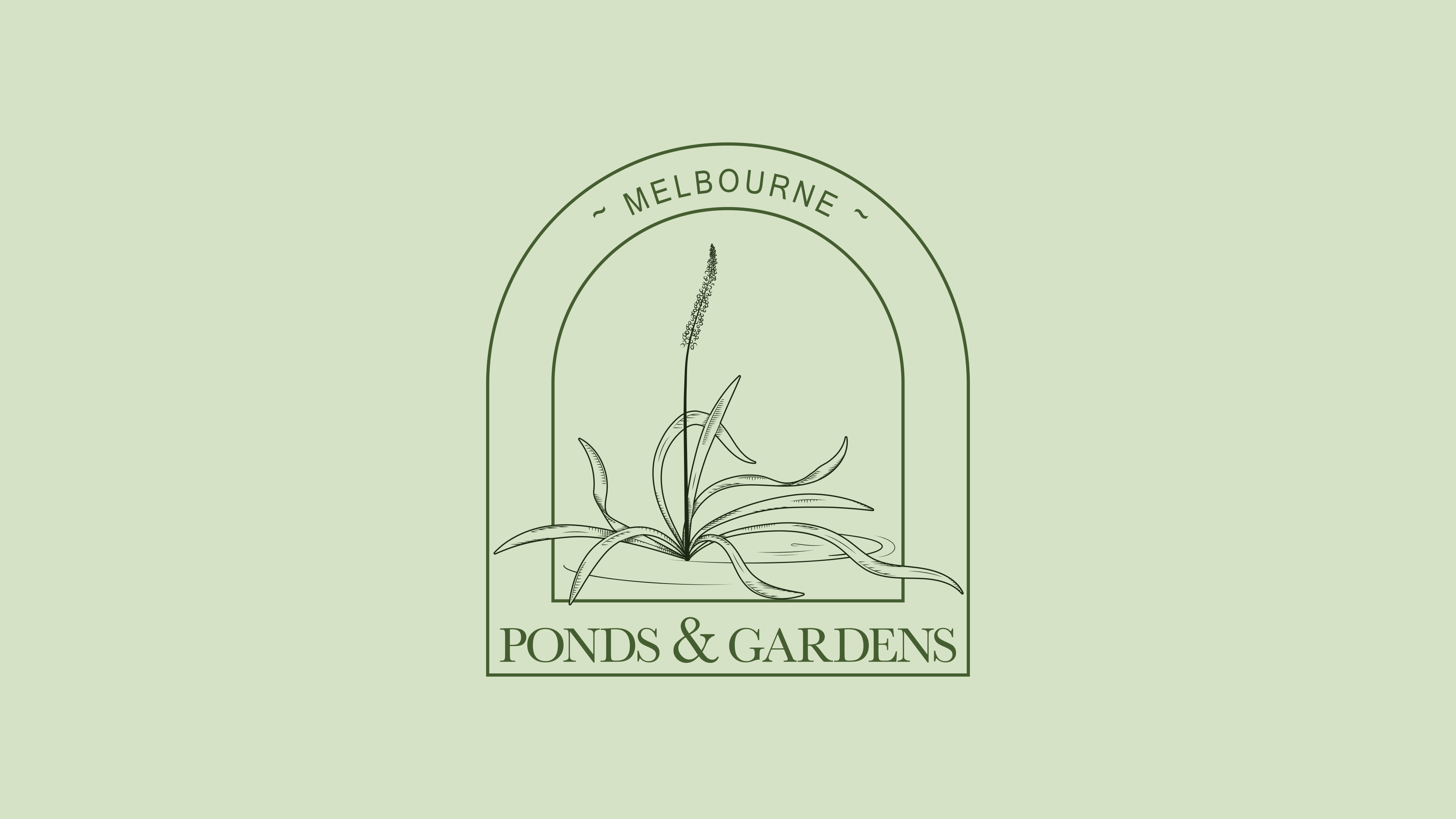 Melbourne Ponds and Gardens logo