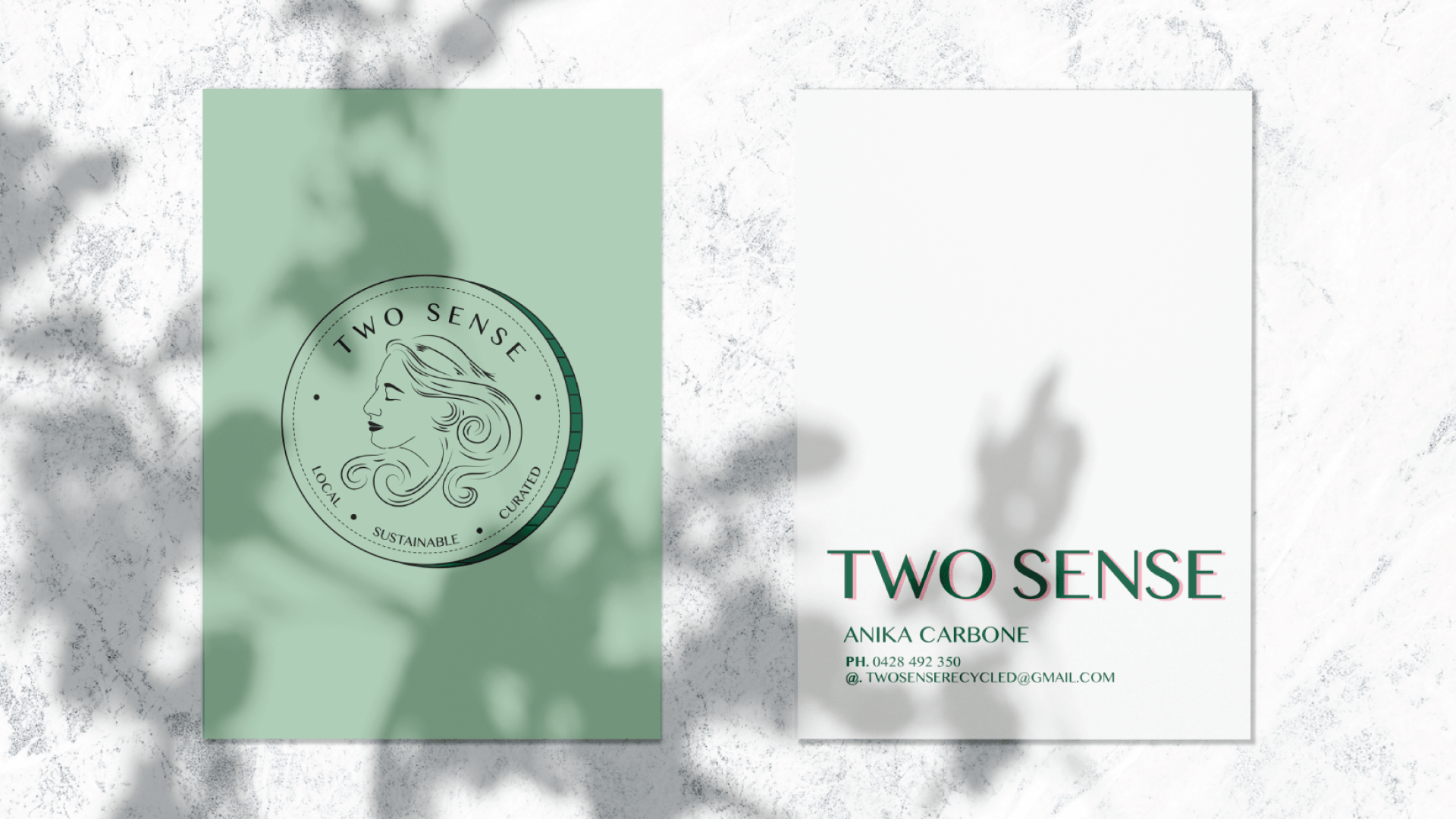 Two Sense business cards