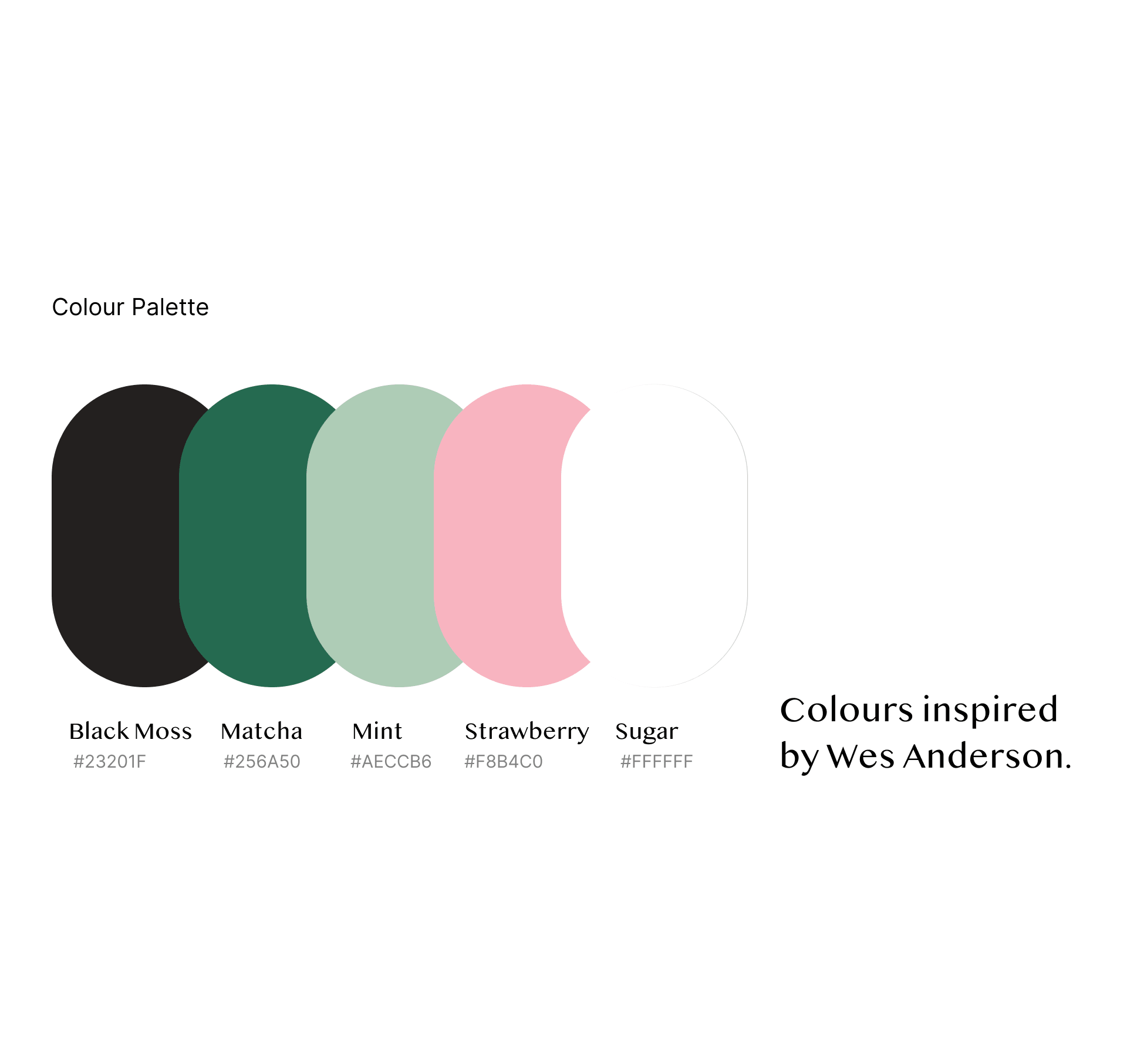 Two Sense colour palette